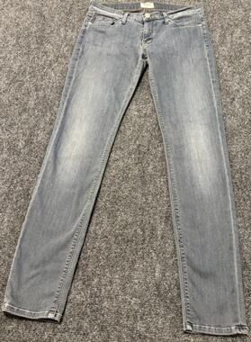 Hudson Krista Super Skinny Stretch Jeans Horizon Grey Womens Size 26